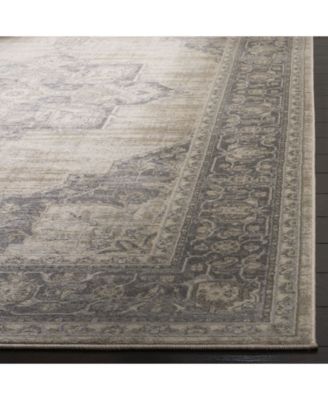 Brentwood BNT865 Cream and Gray 5'3" x 7'6" Area Rug