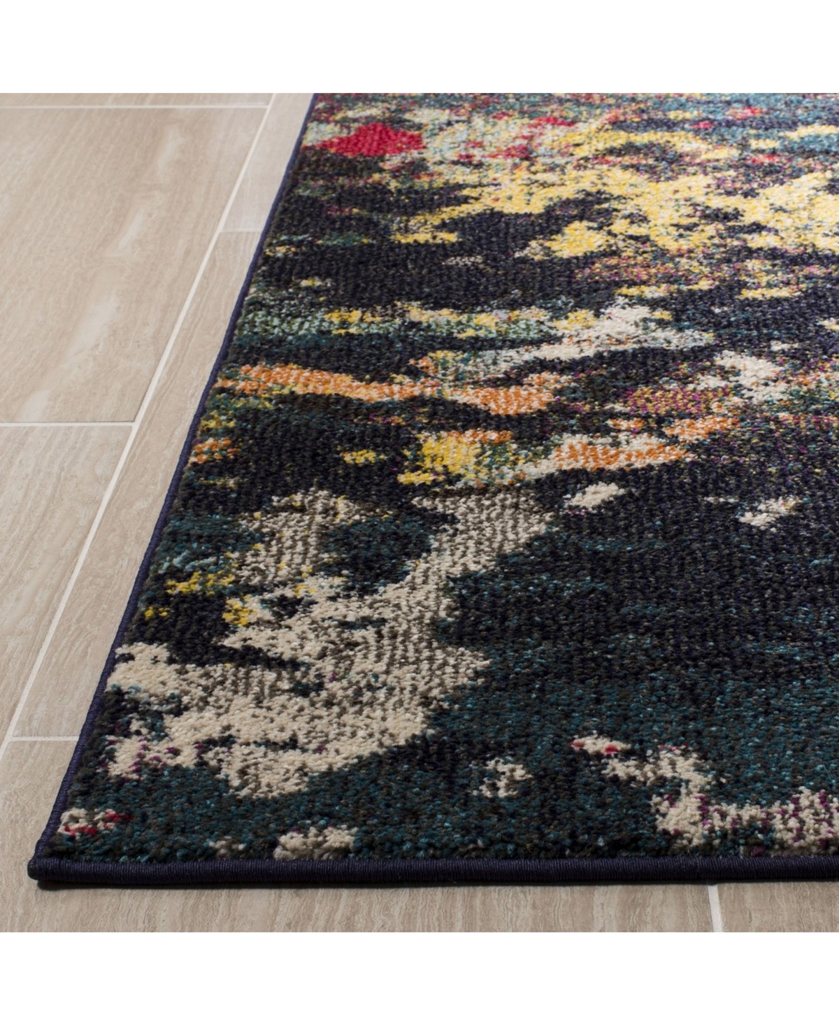 Safavieh Monaco MNC260and Teal Area Rug - Brown
