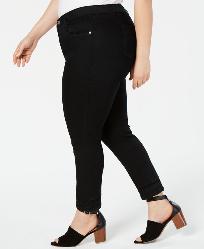 Style & Co Plus Size Crochet-Trim Pants, Created for Macy's - Macy's