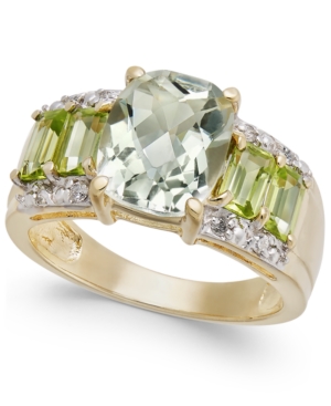 image of Multi-Gemstone (4-3/8 ct. t.w.) & Diamond Accent Statement Ring in 10k Gold