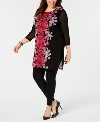 macy's alfani plus size tops