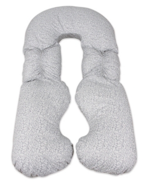 Leachco Back 'N Belly Bunchie Maternity/Pregnancy Contoured Body Pillow Splash Gray