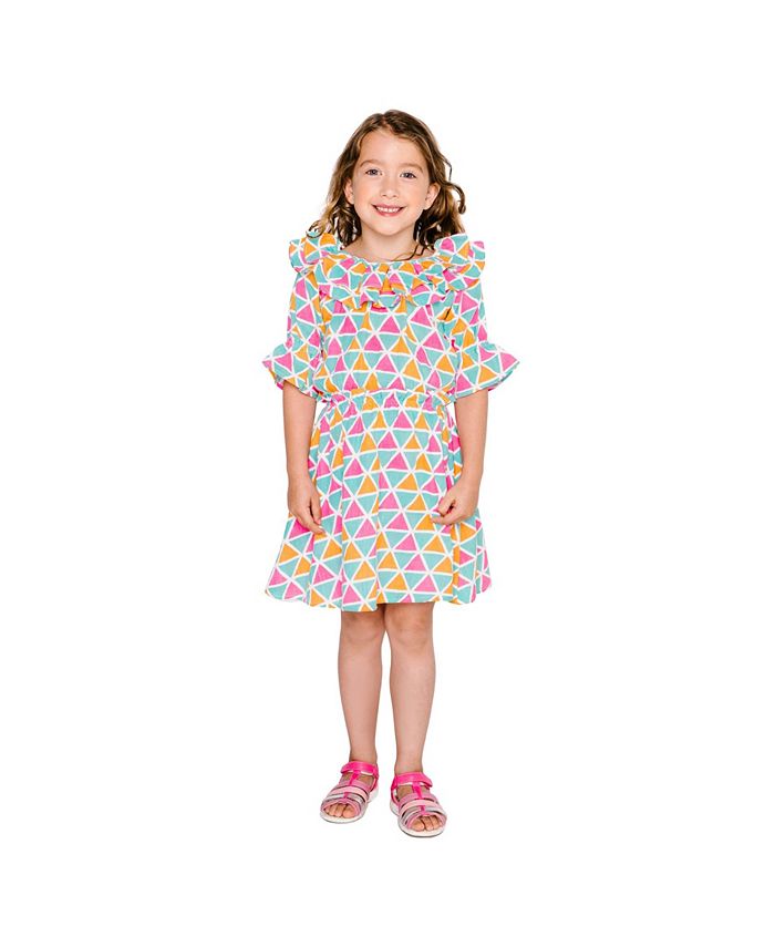 Masala Baby Girls Aara Dress Mosaic - Macy's
