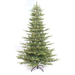 Puleo International 6.5 Ft. Pre-lit Arctic Fir Artificial Christmas Tree 500 Ul Listed Clear Lights In Green