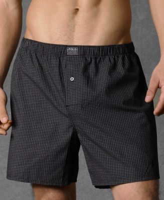 Polo Ralph Lauren Men's Underwear, Woven Boxer - Underwear ...