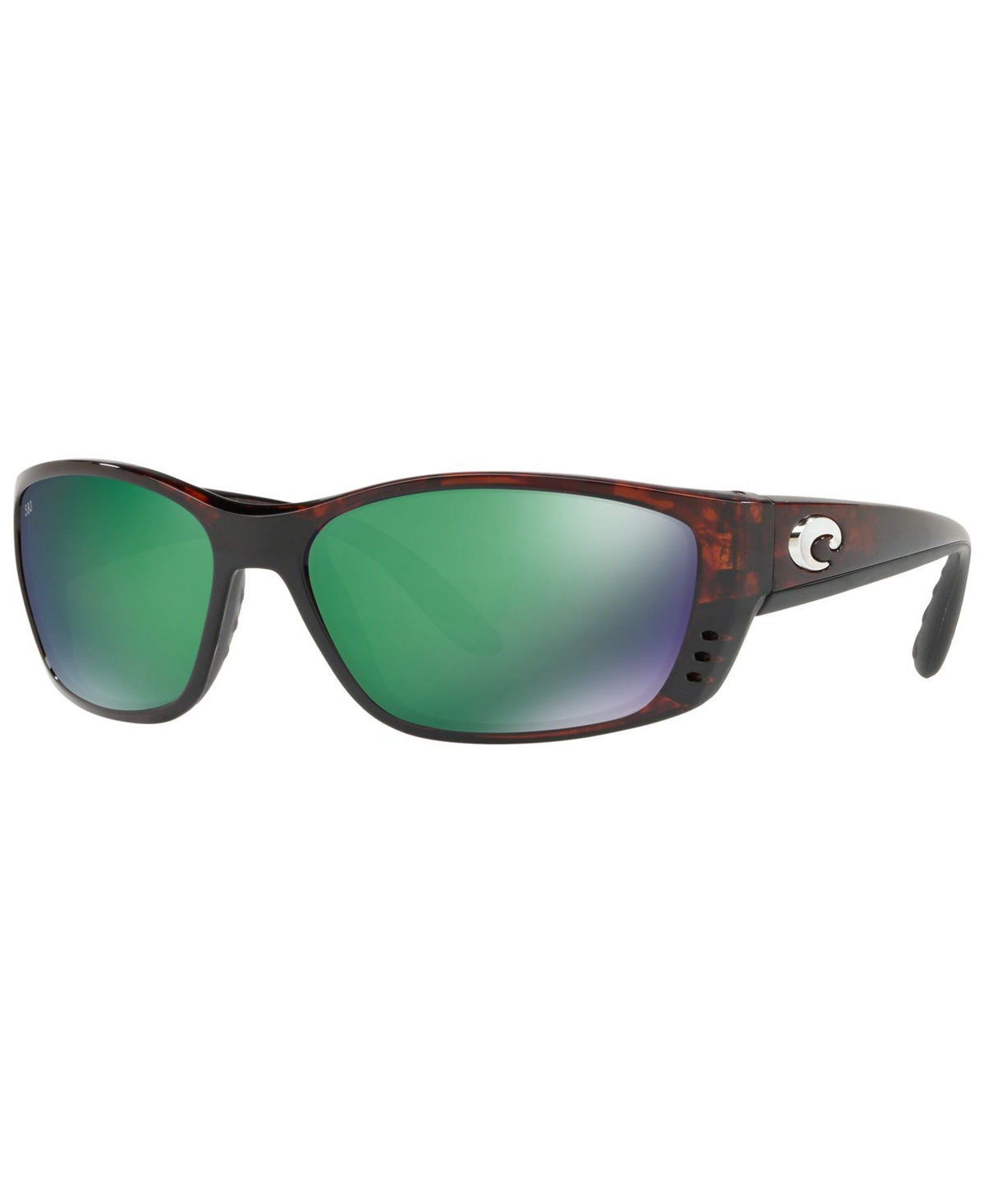Costa Del Mar Polarized Sunglasses, Fisch 64p In Tortoise Brown,green Mir Pol