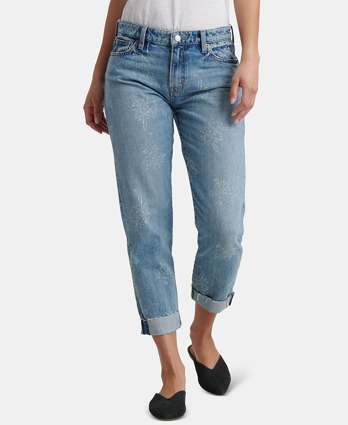 Lucky Brand Cotton Printed SlimLeg Boyfriend Jeans Macy's