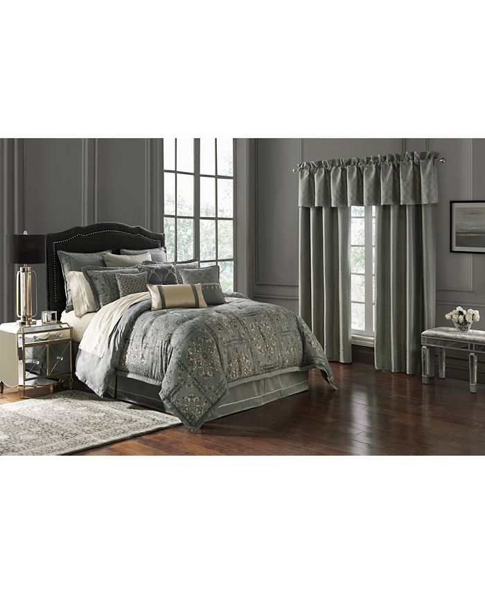 Waterford Dimitrios Charcoal Reversible California King 4 Piece Comforter Set & Reviews