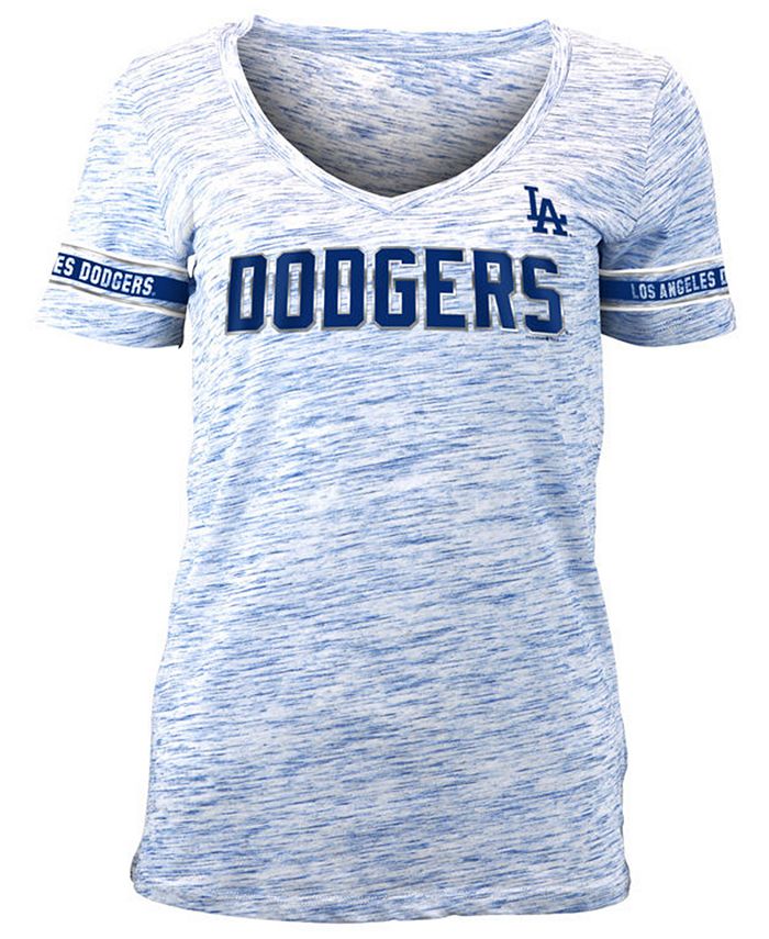5th & Ocean Women's Los Angeles Dodgers Space Dye T-Shirt - Macy's