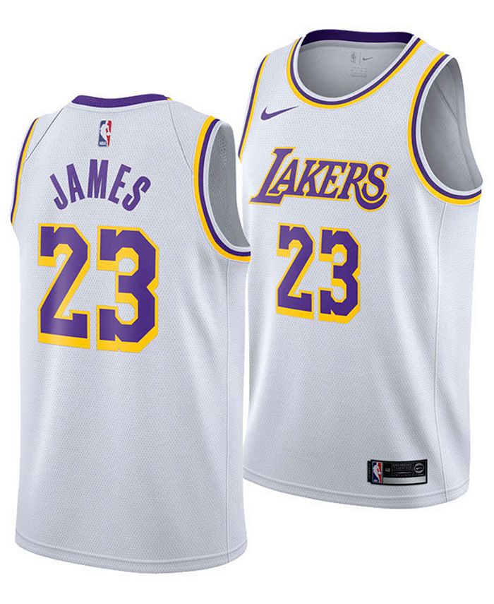 Nike Men's LeBron James Los Angeles Lakers Association Swingman Jersey ...