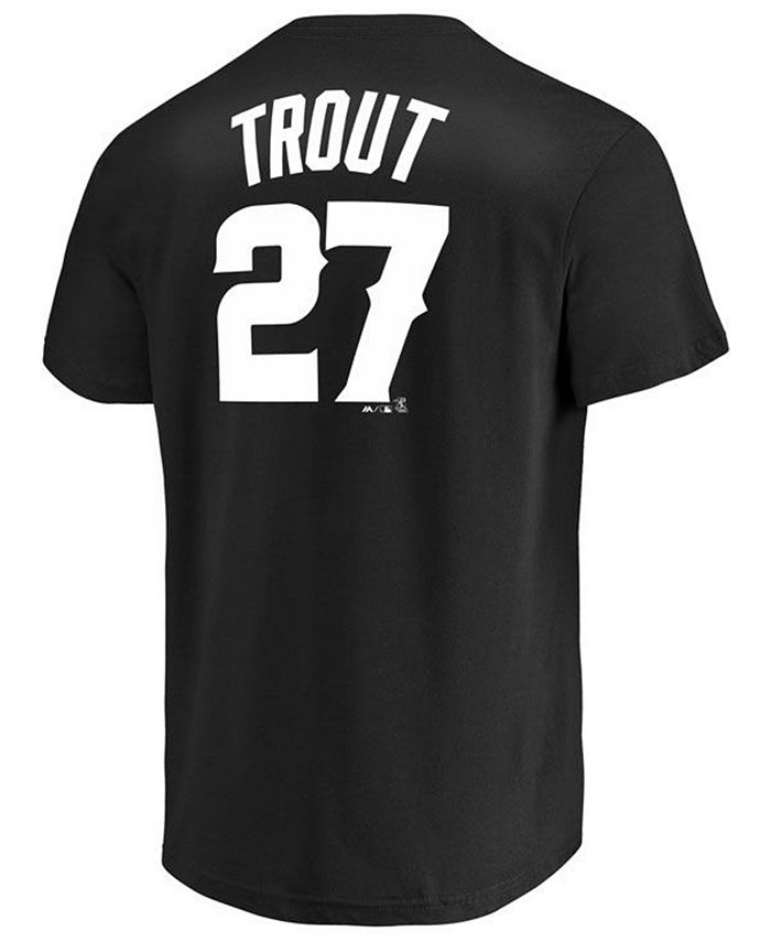 Majestic Men's Mike Trout Los Angeles Angels Black Tux Replica Cool Base  Jersey - Macy's