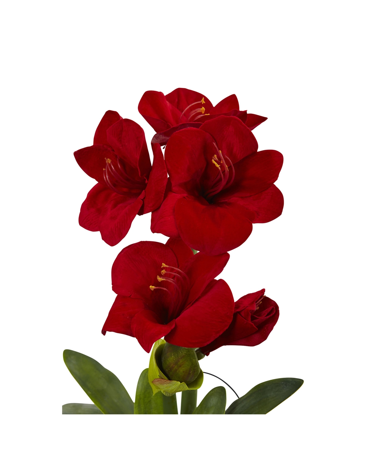 Nearly Natural 24" Amaryllis w/Vase