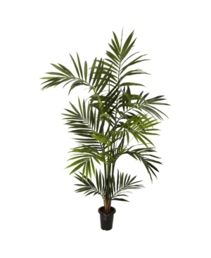 Nearly Natural 6' Kentia Palm Faux Silk Tree In Green
