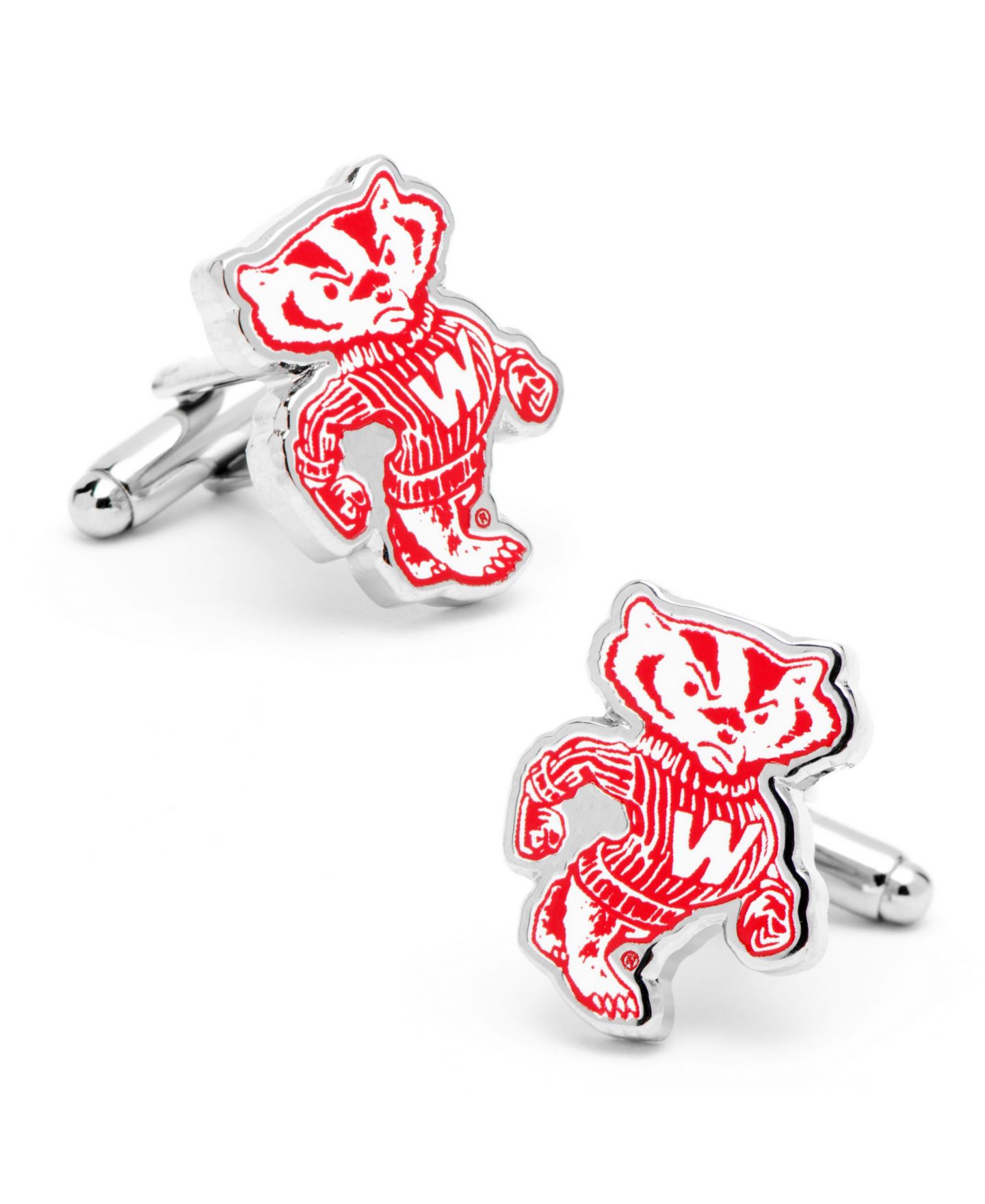 Мужские запонки Cufflinks Inc. Vintage University of Wisconsin Badgers Cufflinks — фото 1