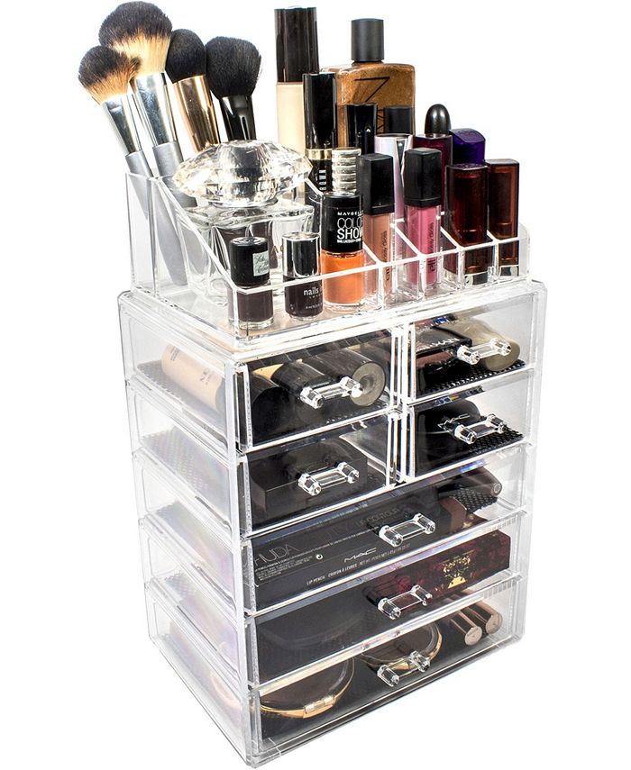 Sorbus Cosmetics Makeup Storage Case Medium Display Sets - 3 Large 4 ...