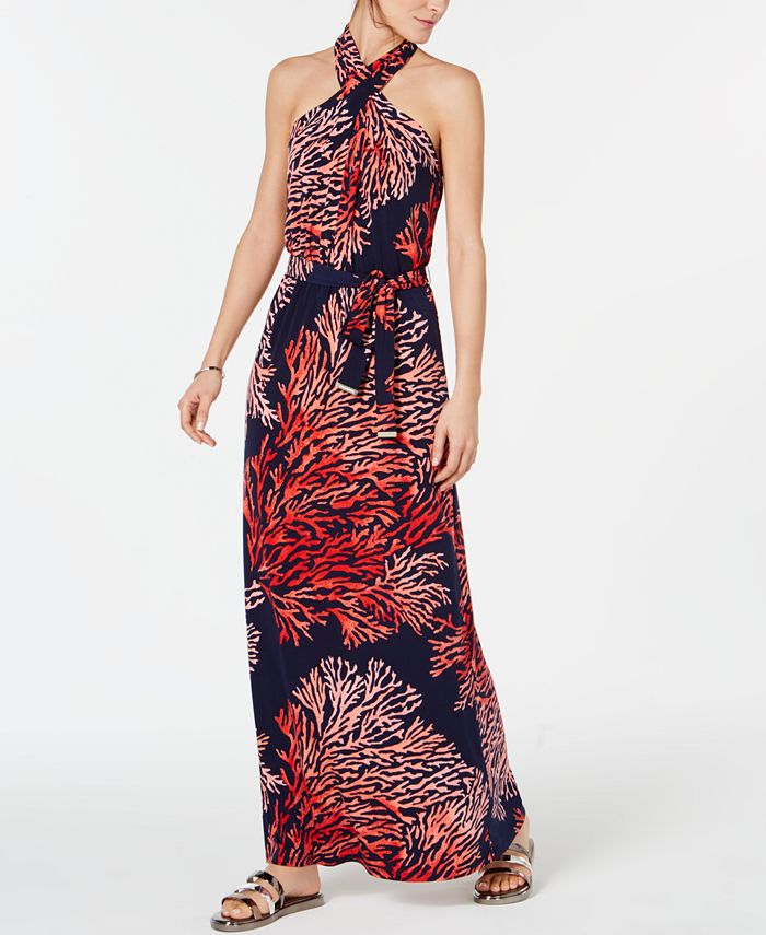 Michael kors tie neck dress outlet