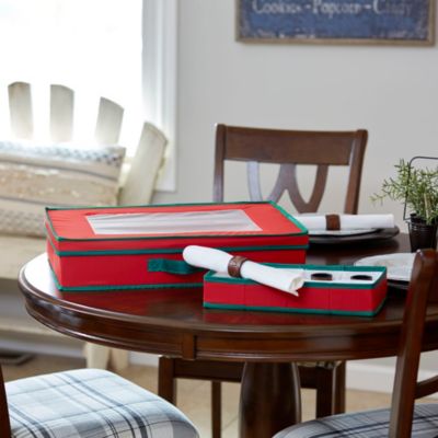 Holiday China Storage Tabletop Set Chest