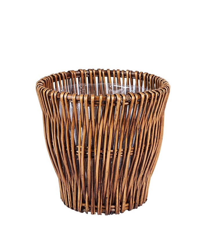 Household Essentials - Small Reed Willow Waste Basket