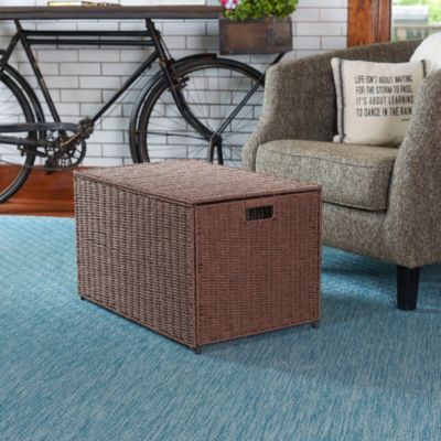 Large Wicker Storage Chest