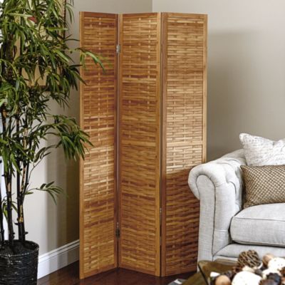 Basket Weave Bamboo Screen