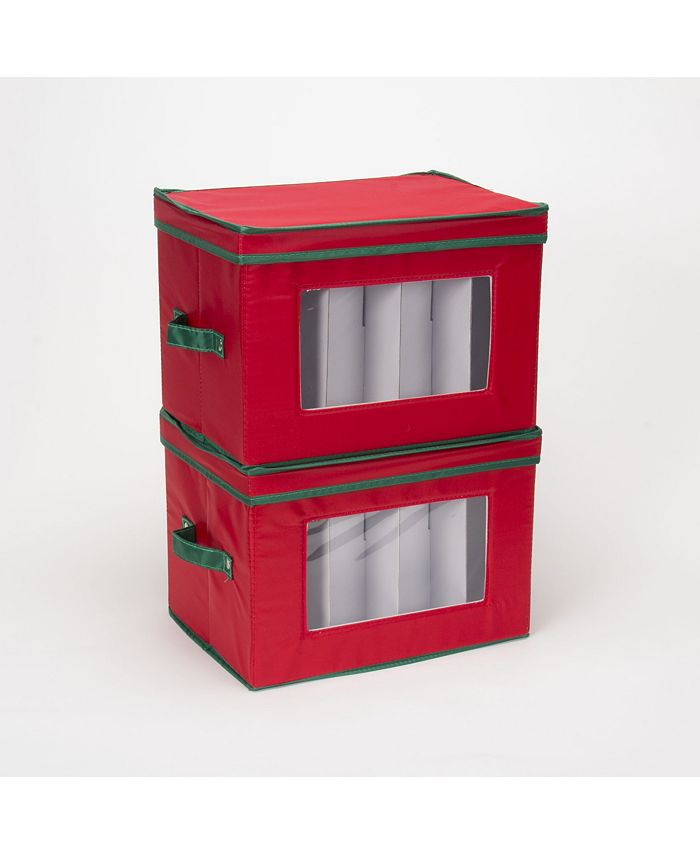 Household Essentials Holiday Stemware Flute Storage Box Macy's
