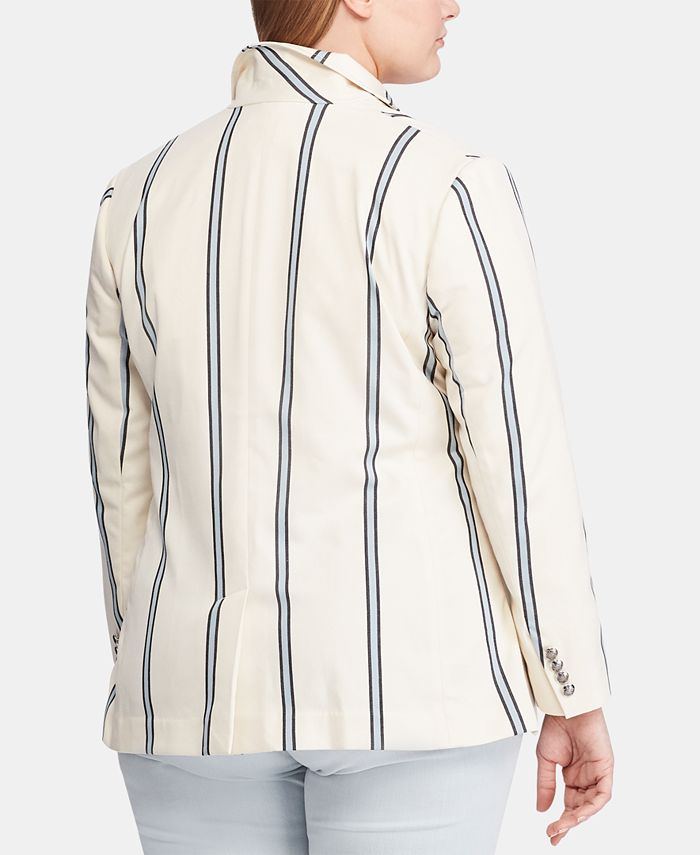 Lauren Ralph Lauren Plus Size Striped Blazer Macy's