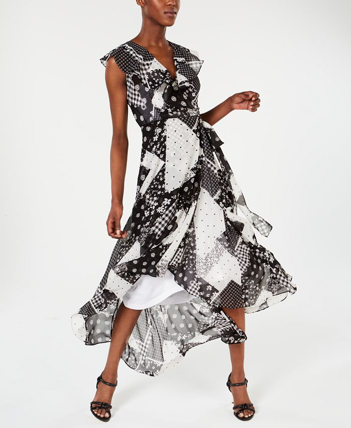 Calvin Klein HighLow FauxWrap Maxi Dress Macy's