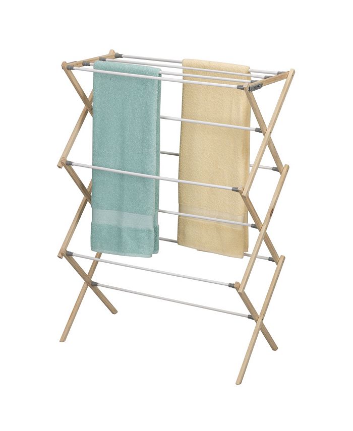 Household Essentials Pine Wood XFrame Drying Rack Macy's
