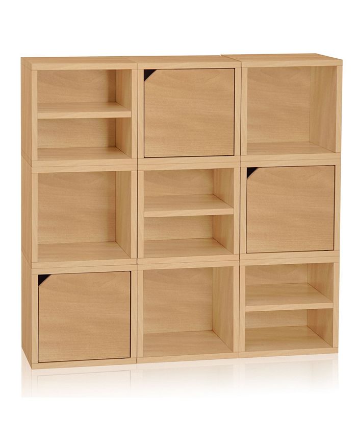 Way Basics Eco Stackable Connect Open Storage Cube and Cubby Organizer ...