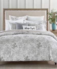 Watercolor Leaf 300-Thread Count 3-Pc. Full/Queen Comforter Set, Created for Macy's