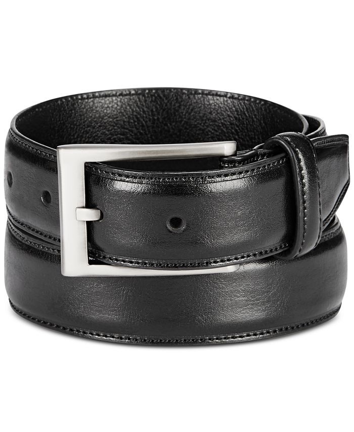 Alfani Men's Embossed Faux-Leather Belt, Created for Macys - Macy's