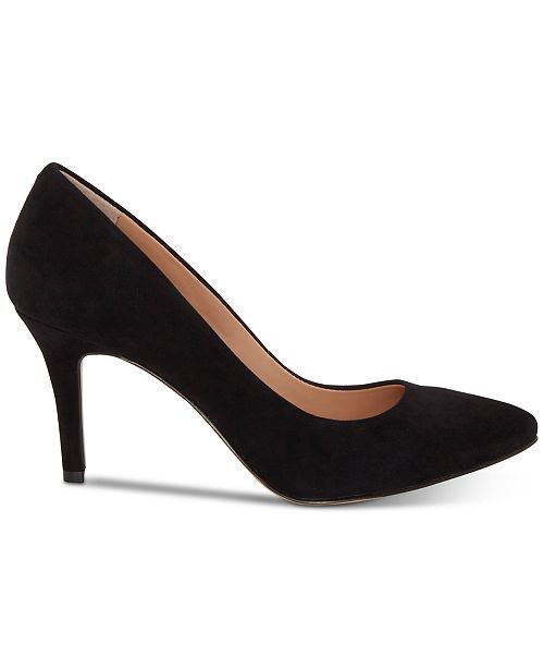 INC International Concepts Women's Zitah Pointed Toe Pumps Black Size 7 M main image 1