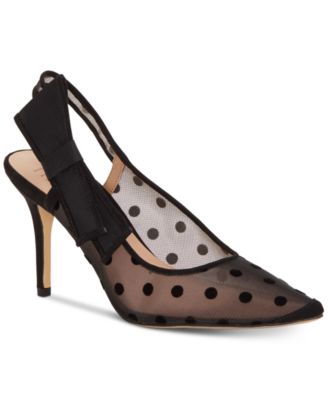 polka dot slingback shoes