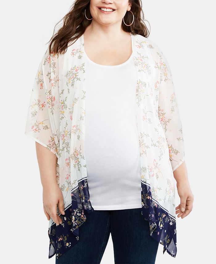 Motherhood Maternity Printed Kimono Blouse Macy's