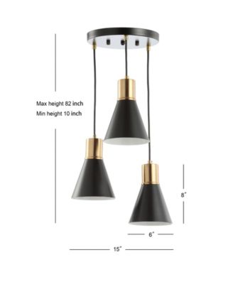 Apollo 3-Light Metal LED Pendant
