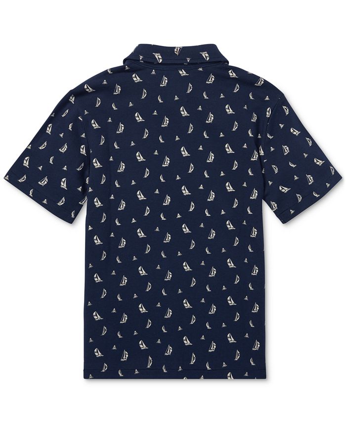 Polo Ralph Lauren Big Boys Sailboat Featherweight Cotton Polo Shirt