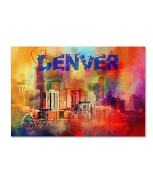 Trademark Global Jai Johnson 'sending Love To Denver' Canvas Art In Multi