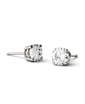 Moissanite Stud Earrings (1/2 ct. t.w. Diamond Equivalent) in 14k white or yellow gold
