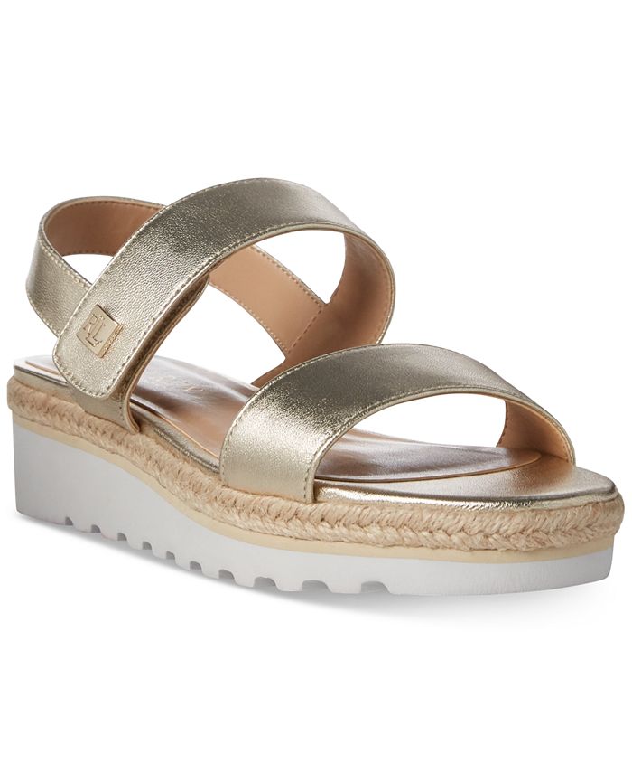 Lauren Ralph Lauren Jewelle Wedge Sandals - Macy's