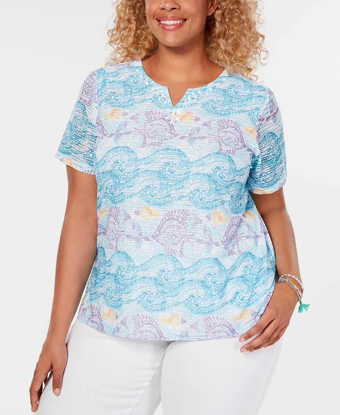 Alfred dunner plus size sweatshirts sales