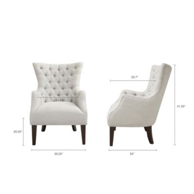 adelyn button tufted wing back chair