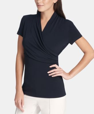 DKNY - Surplice-Neck Top