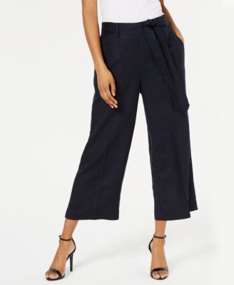 Bar III Cropped Wide-Leg Pants, Created 