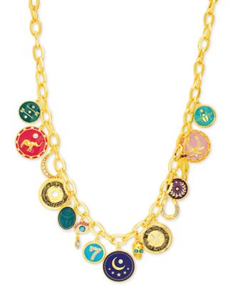 Collier Steve Madden Laiton Et étain Avec Accent Au Crochet - Longueur 16-18 Pouces