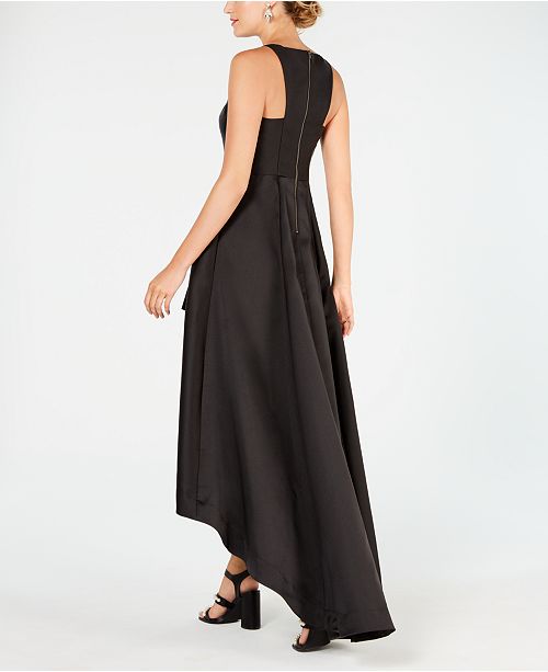 adrianna papell mikado high low gown
