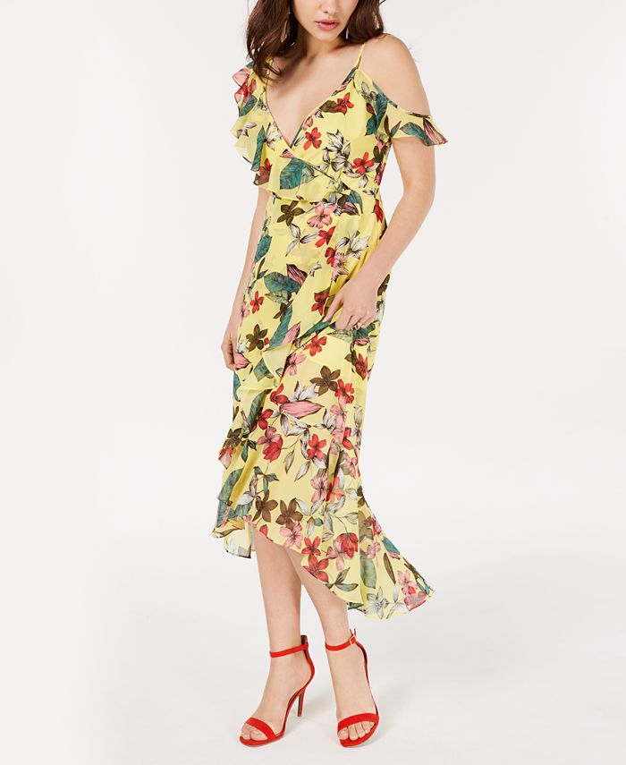 GUESS Printed Asymmetrical Dress Macy's