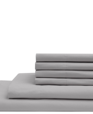 California King Microfiber Solid Sheet Set with Bonus Pillowcases Bedding