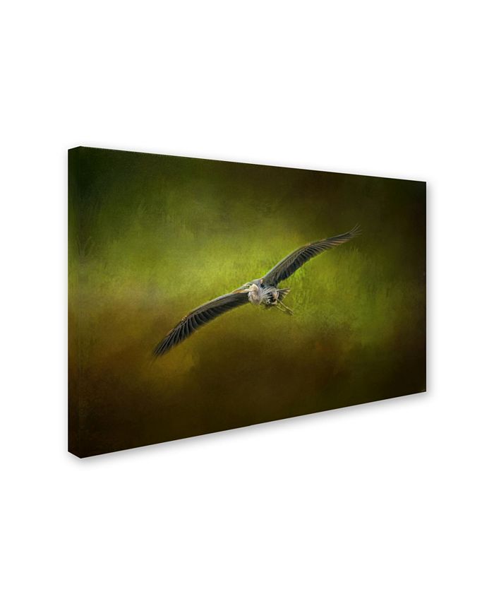 Trademark Global Jai Johnson 'Great Blue Heron In The Grove' Canvas Art ...