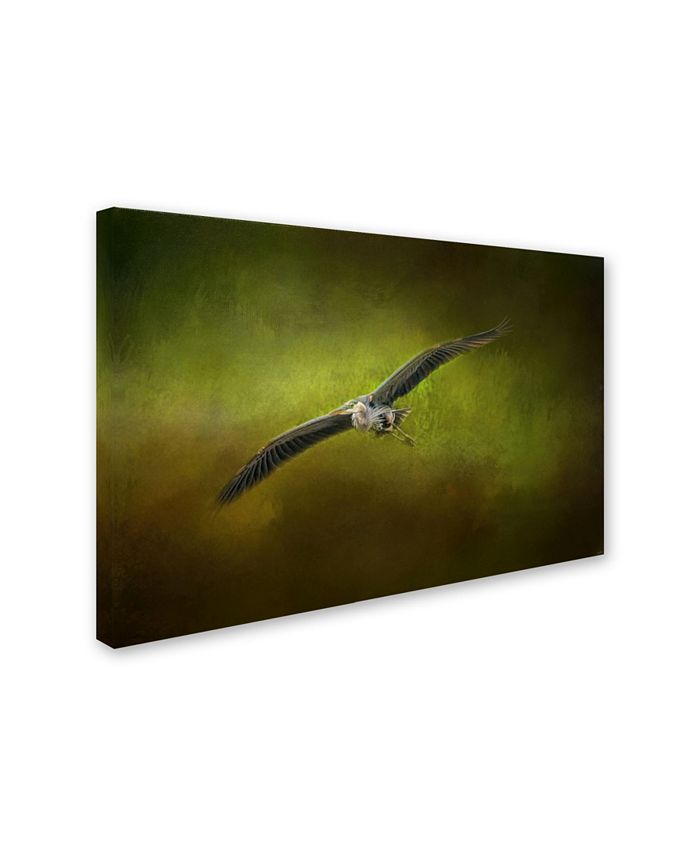 Trademark Global Jai Johnson 'great Blue Heron In The Grove' Canvas Art 