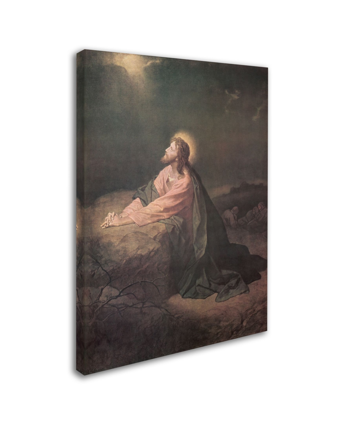 Heinrich Hofmann 'Christ in the Garden of Gethsemane' Canvas Art - 2